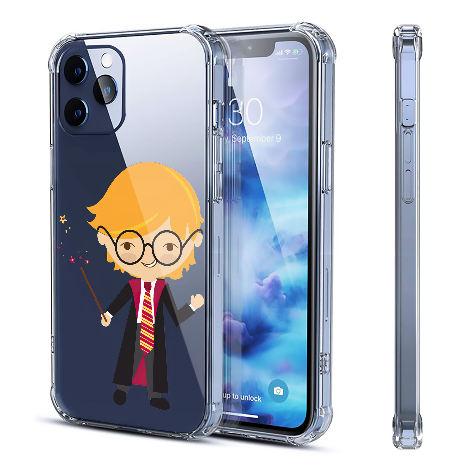 （画像用） Harry Potter ハリー・ポッターシリーズ 【iPhone 12シリーズ対応】透明スマホケース（クリアソフトケース）